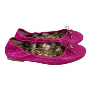 Sam Edelman Felicia ballet hot pink leather size 6